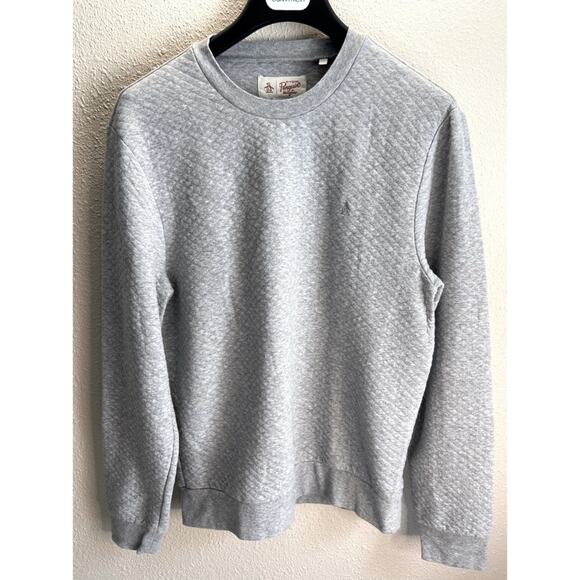 Penguin Women Gray Long Sleeves Swearer Size M - Picture 1 of 4